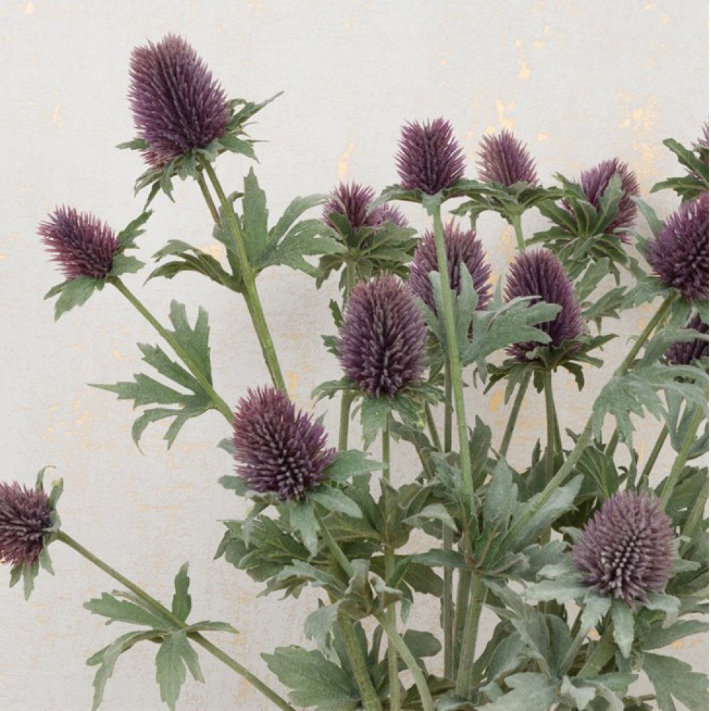 Artificial Thistles Purple 77cm Artificial Flowers